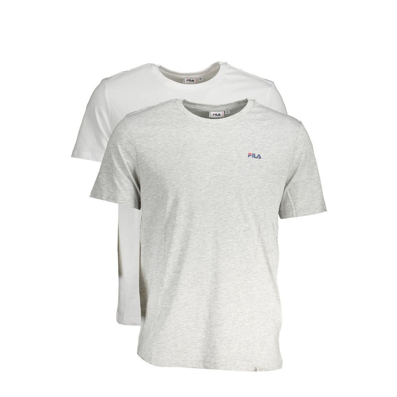 Fila Gray Cotton T-Shirt - Comfortable and Stylish