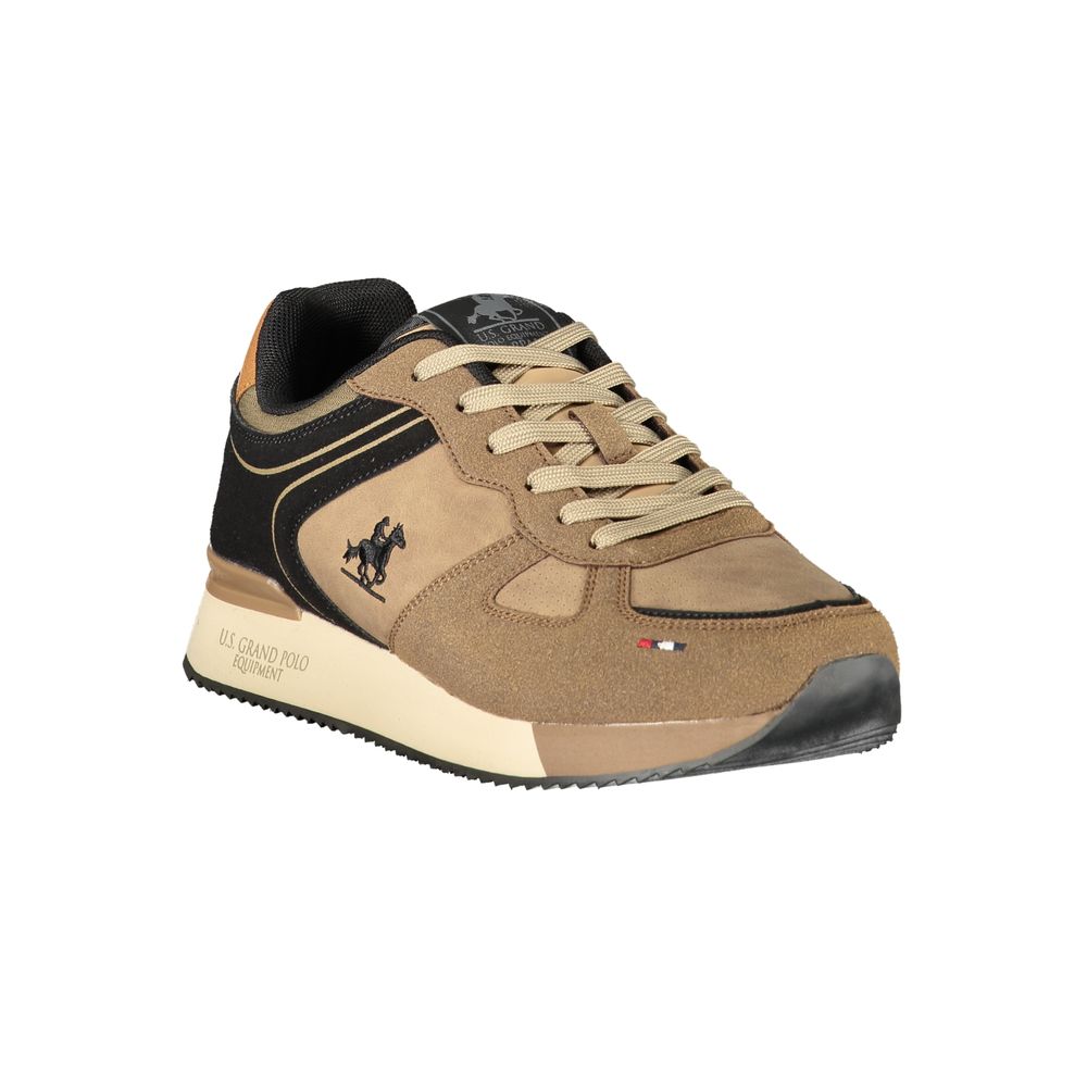 U.S. Grand Polo Brown Polyester Athletic Sneakers