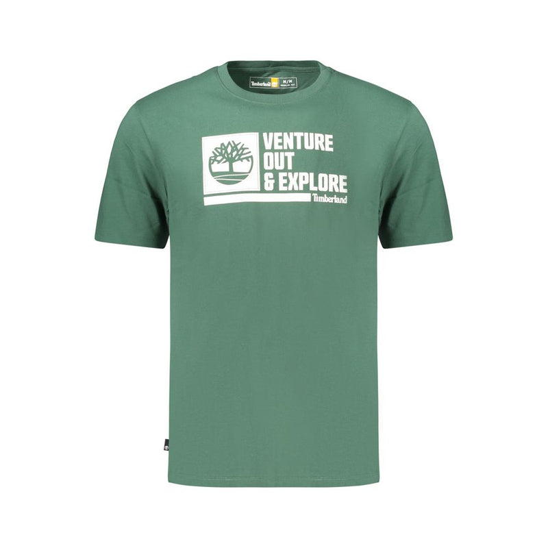 Timberland Green Cotton T-Shirt - Comfortable & Stylish