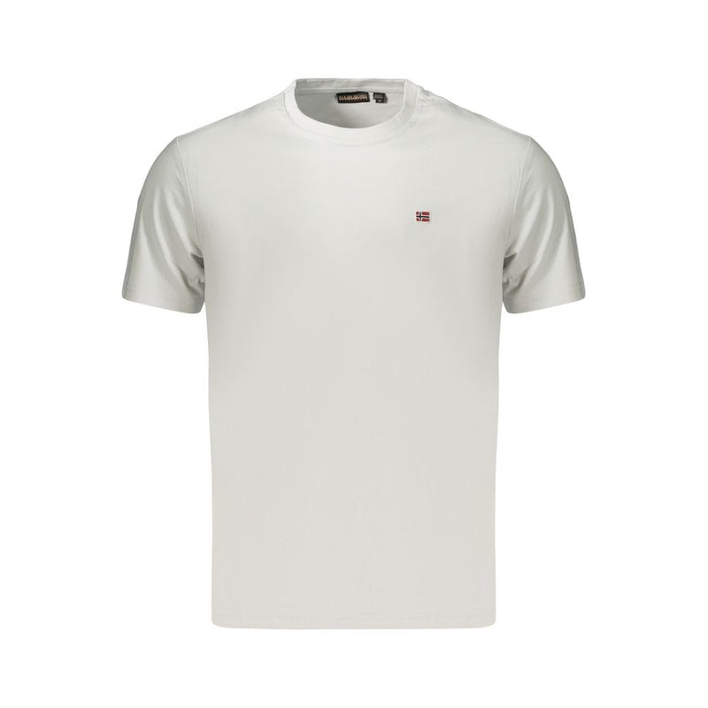 Napapijri Gray Cotton T-Shirt for Men