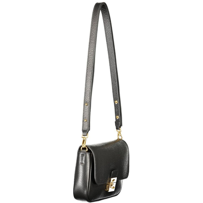 Coccinelle Black Leather Handbag - U4K C-ME LOCK MINI BAG