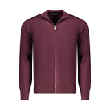U.S. Grand Polo Red Nylon Cardigan
