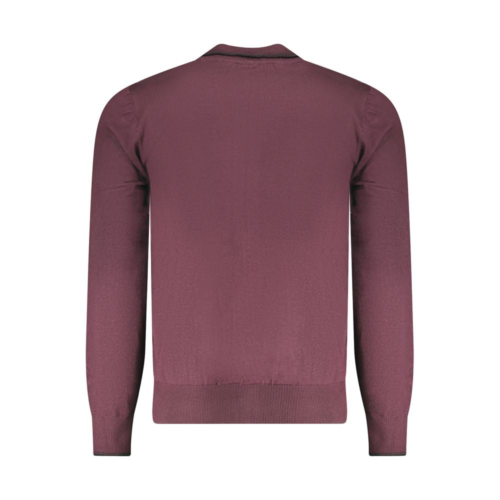U.S. Grand Polo Red Nylon Cardigan