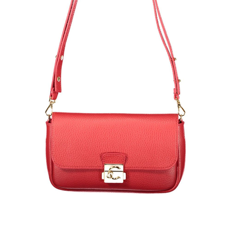 Coccinelle Red Leather Handbag - U4K C-ME LOCK MINI BAG
