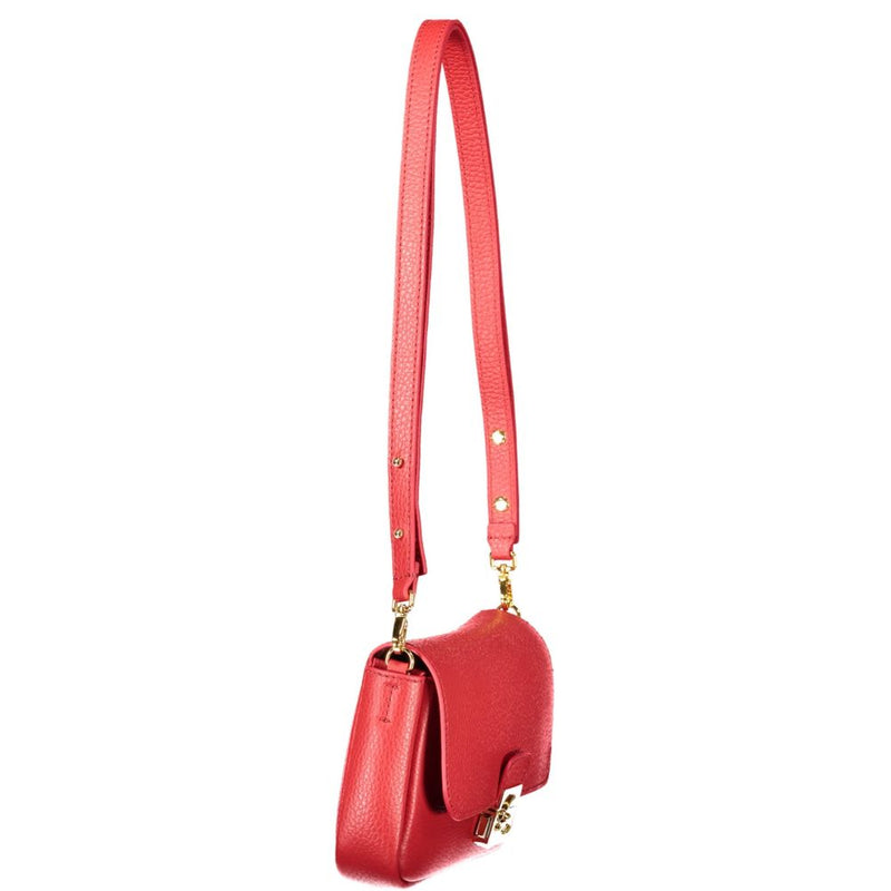 Coccinelle Red Leather Handbag - U4K C-ME LOCK MINI BAG