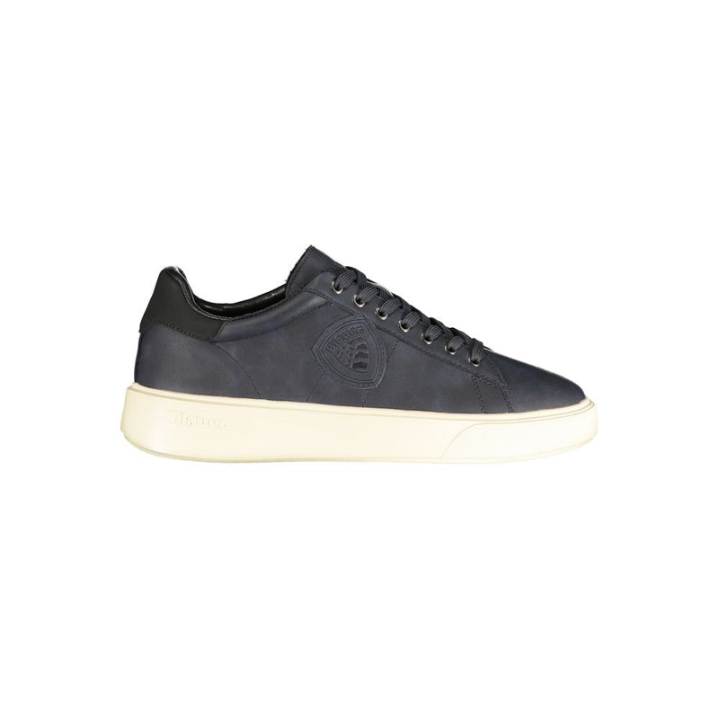 Blauer Blue Polyester Low Top Sneakers for Men