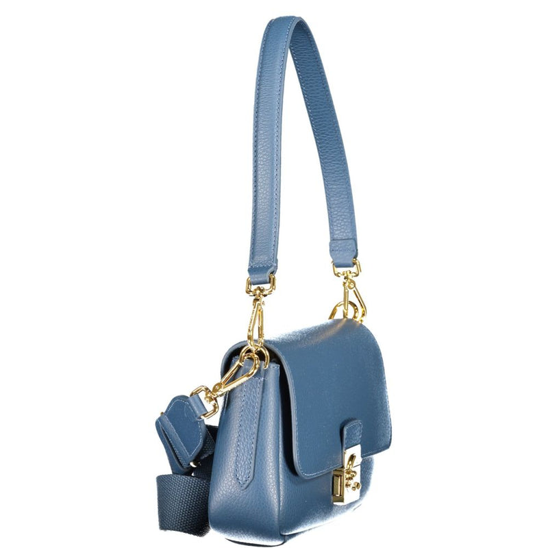Coccinelle Blue Leather Handbag - U4K C-ME LOCK BAG