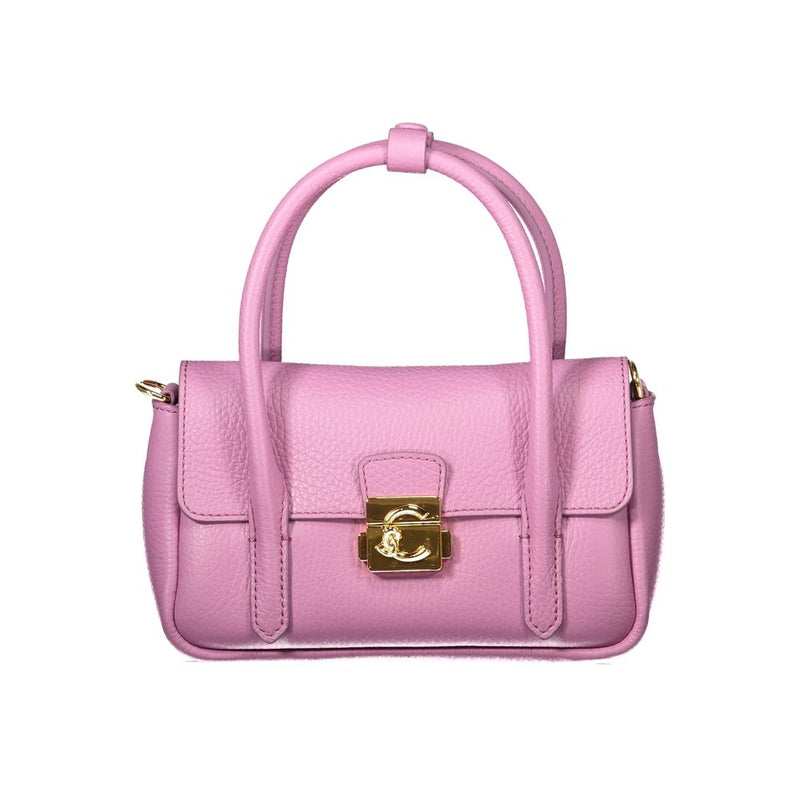 Coccinelle Purple Leather Handbag - U4K C-ME LOCK MINI BAG
