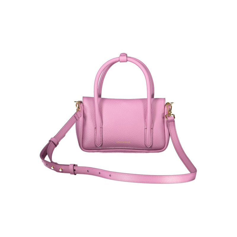 Coccinelle Purple Leather Handbag - U4K C-ME LOCK MINI BAG