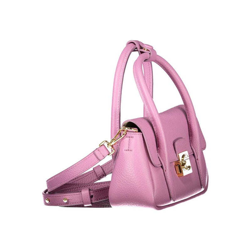 Coccinelle Purple Leather Handbag - U4K C-ME LOCK MINI BAG
