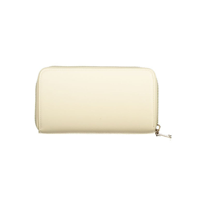 Mario Valentino Beige Polyethylene Double Wallet