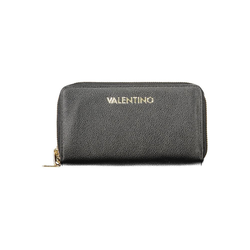 Mario Valentino Black Polyethylene Double Wallet