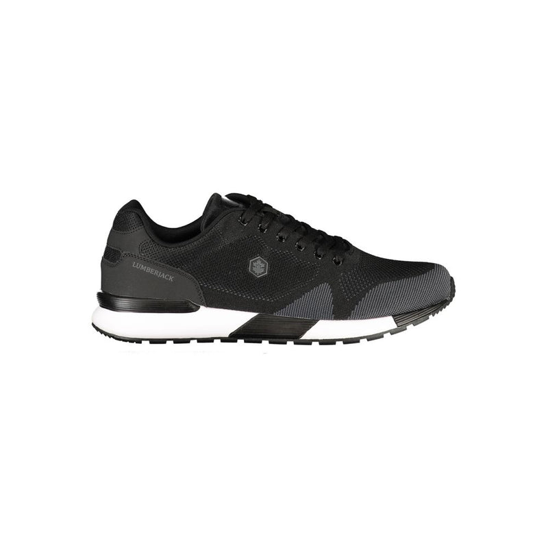 Lumberjack Black Polyester Athletic Sneakers for Men