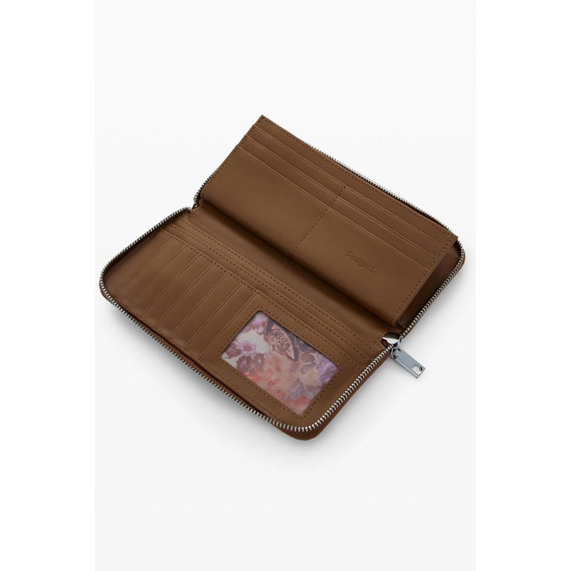 Desigual Fiona Brown Polyethylene Wallet
