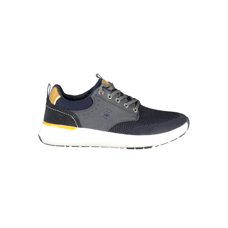 Lumberjack Blue Polyester Athletic Sneakers for Men