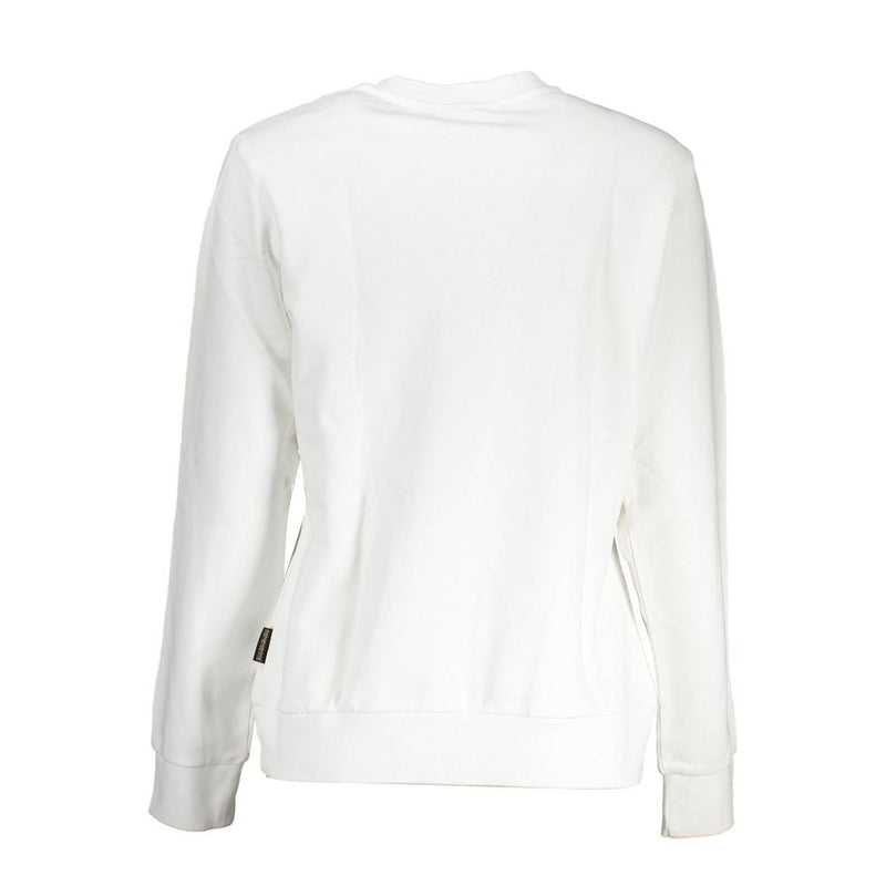 Napapijri White Cotton Sweatshirt for Women