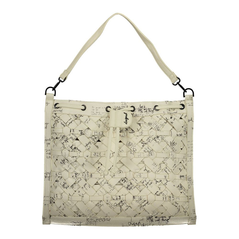 Sac à dos en polyéthylène blanc Desigual