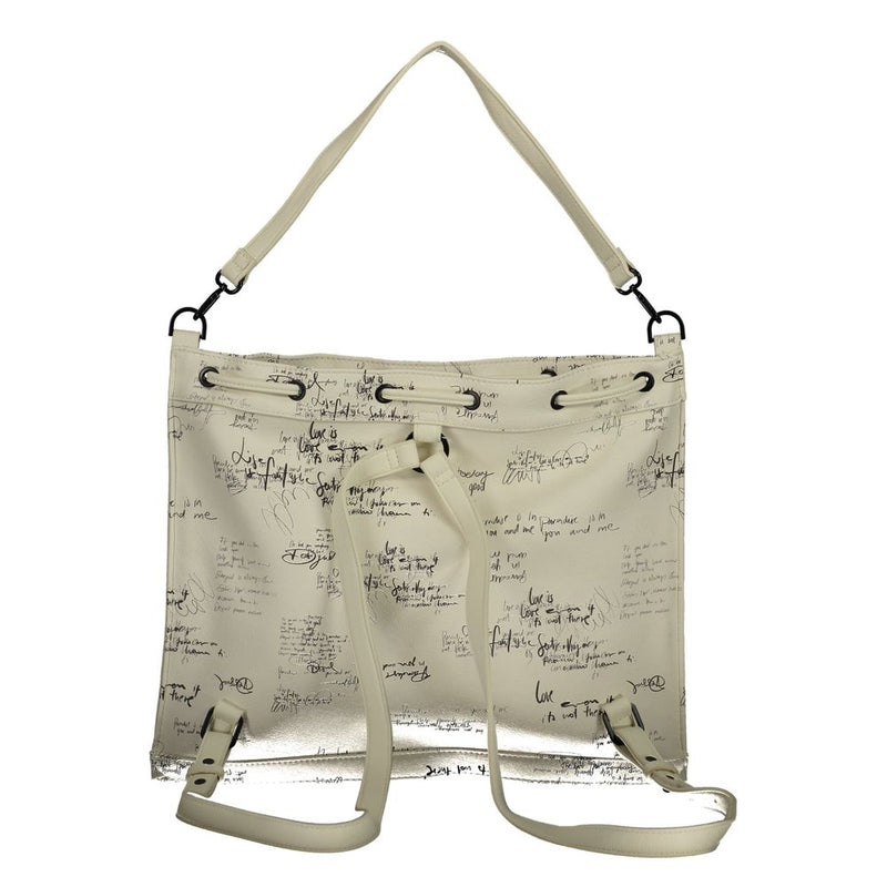 Sac à dos en polyéthylène blanc Desigual