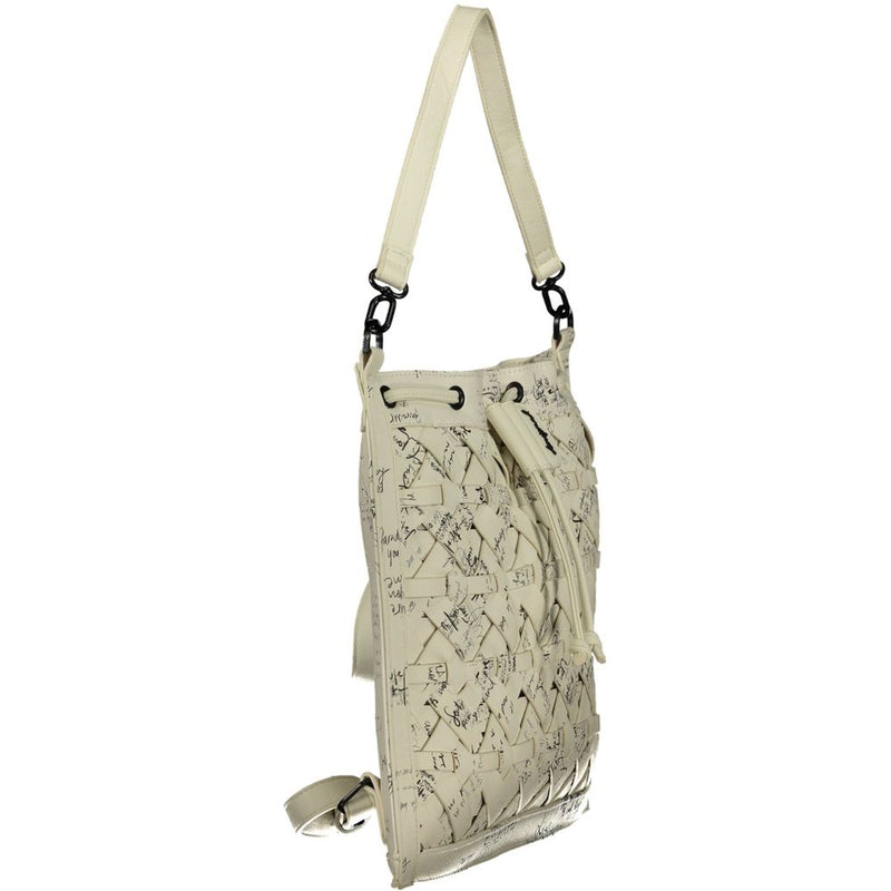 Sac à dos en polyéthylène blanc Desigual