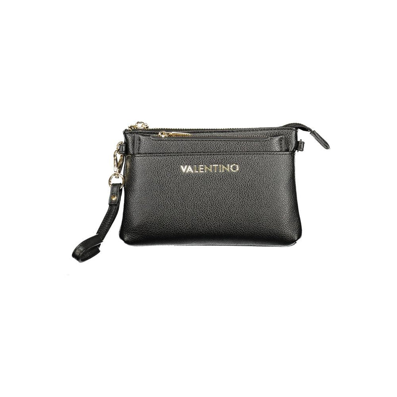 Mario Valentino Black Polyethylene Wallet with Adjustable Strap