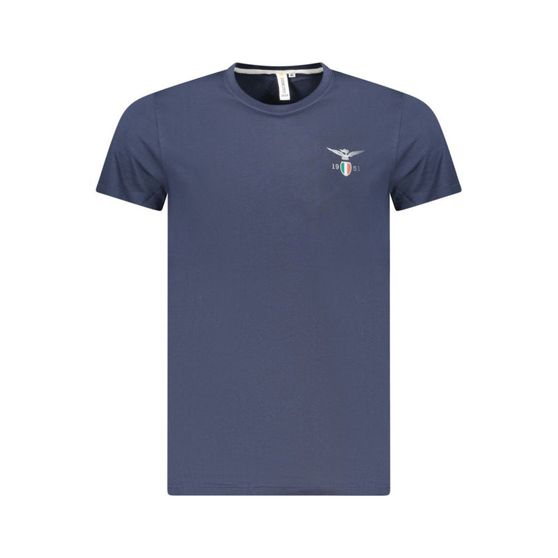 Accademia Militare T-Shirt en Coton Bleu pour Hommes