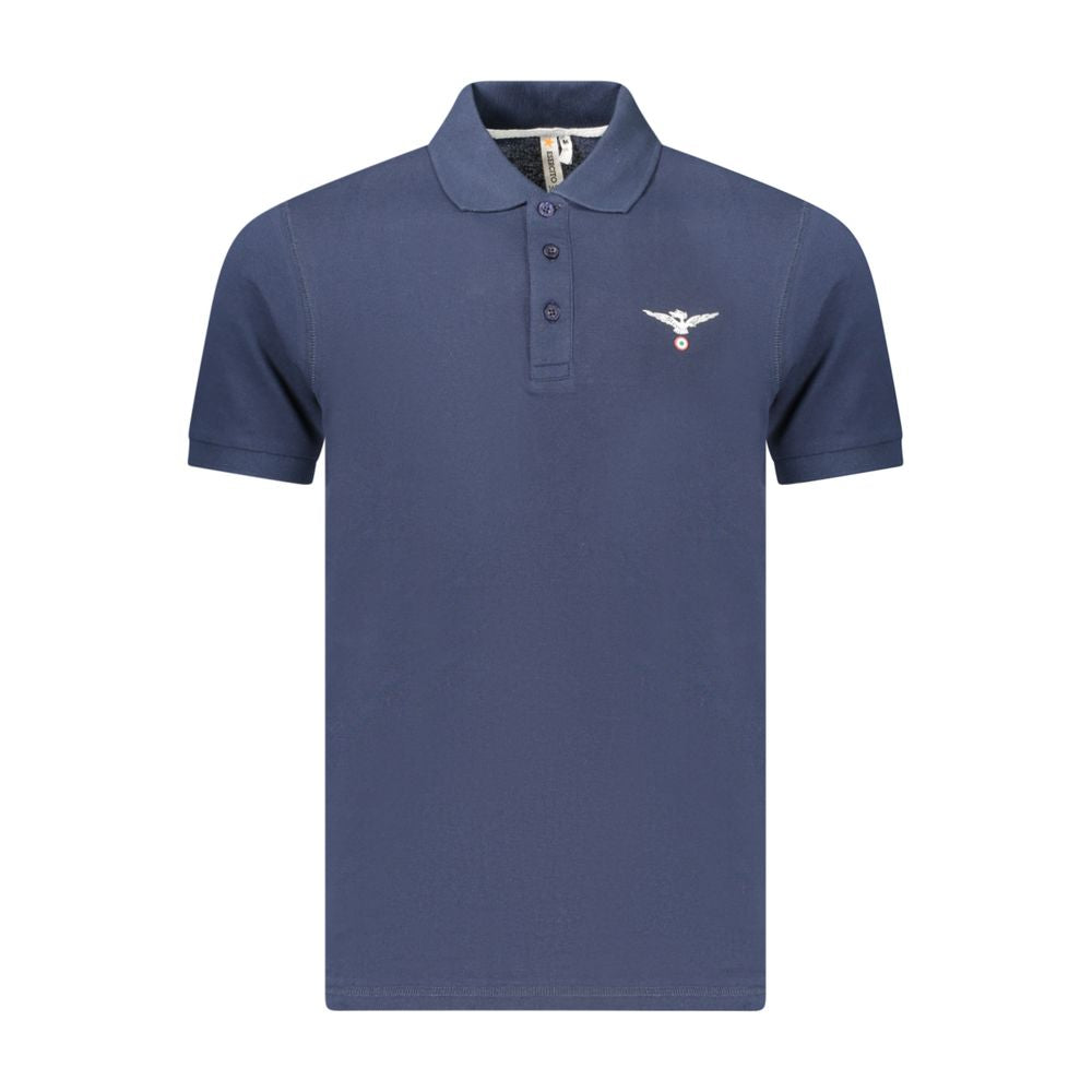 Accademia Militare Blue Cotton Polo Shirt