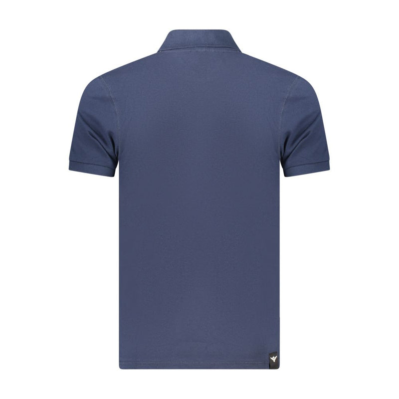 Accademia Militare Polo Shirt en Coton Bleu pour Hommes