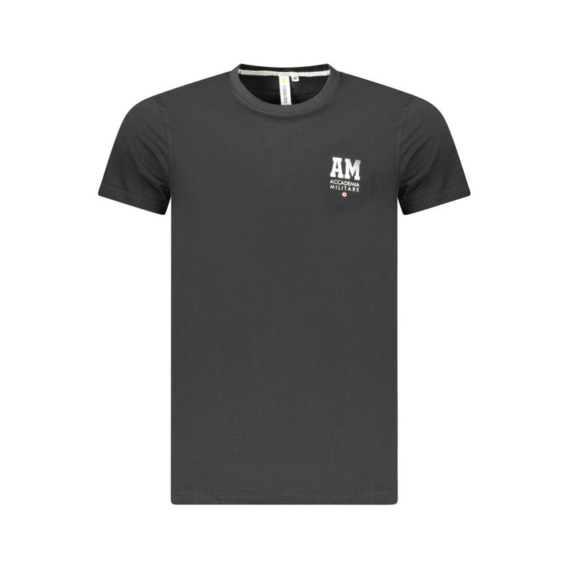 Accademia Militare T-Shirt en Coton Noir pour Hommes