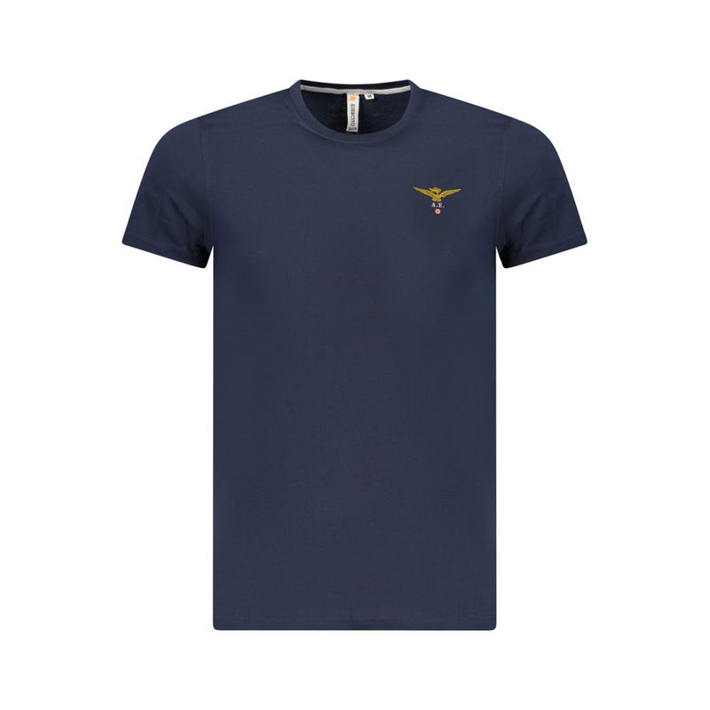 Accademia Militare T-Shirt en Coton Bleu pour Hommes