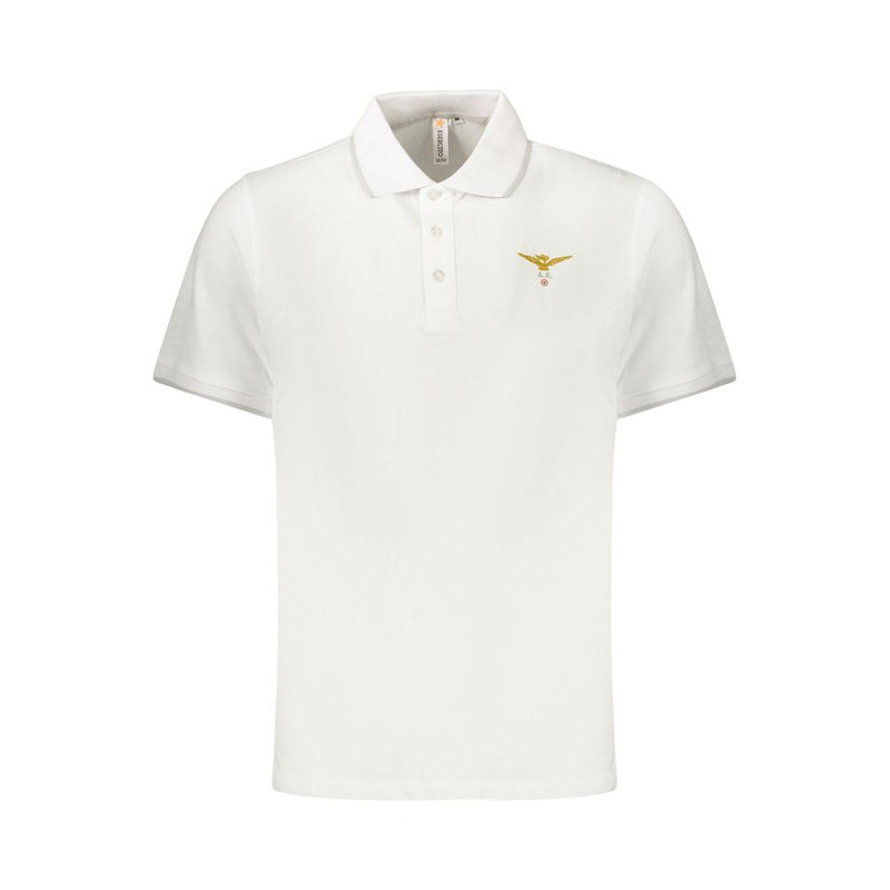 Accademia Militare Polo Shirt en Coton Blanc pour Hommes