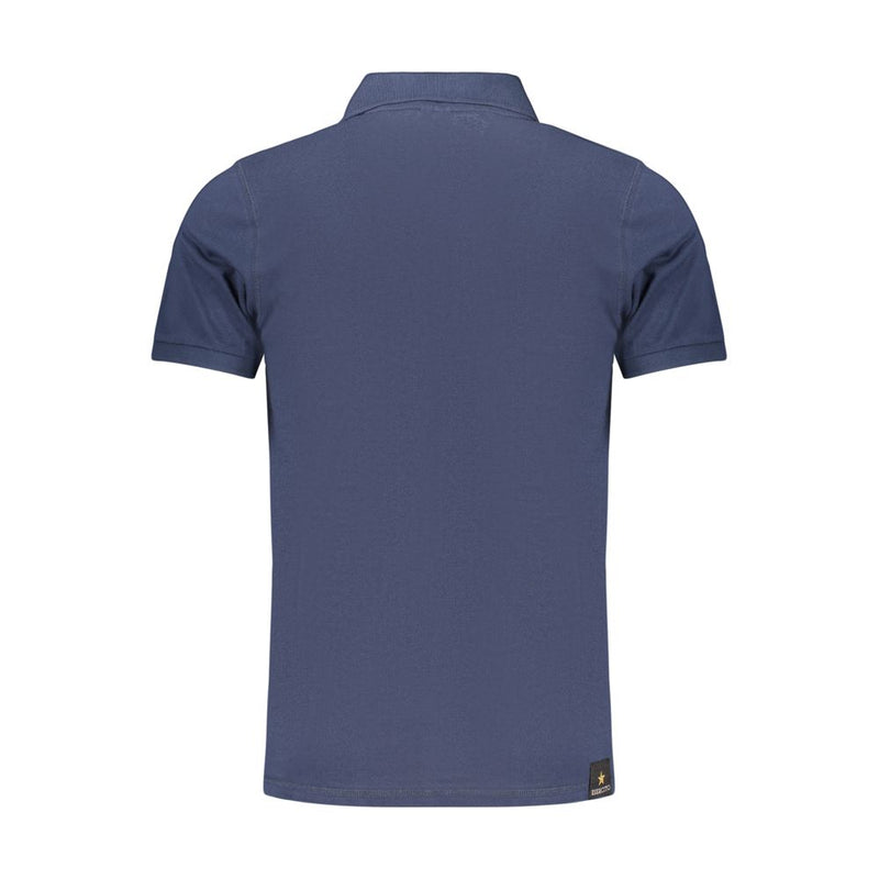 Accademia Militare Polo Shirt en Coton Bleu pour Hommes
