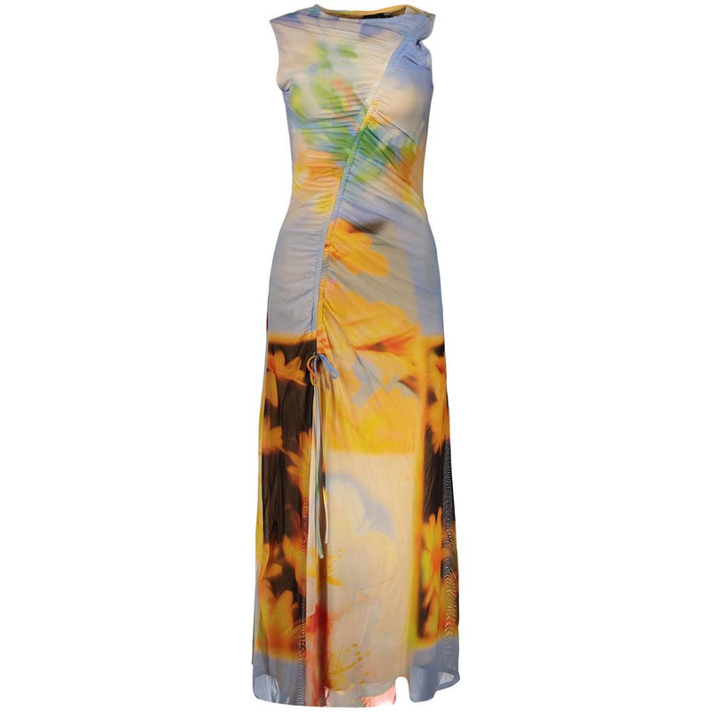 Desigual Blue Elastane Casual Dress - Stylish & Comfortable