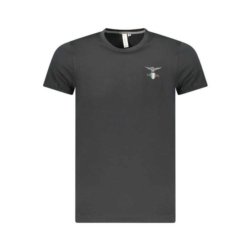 Accademia Militare T-Shirt en Coton Noir pour Hommes