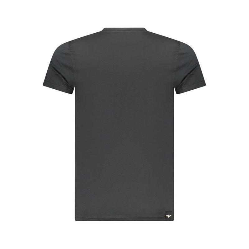 Accademia Militare T-Shirt en Coton Noir pour Hommes