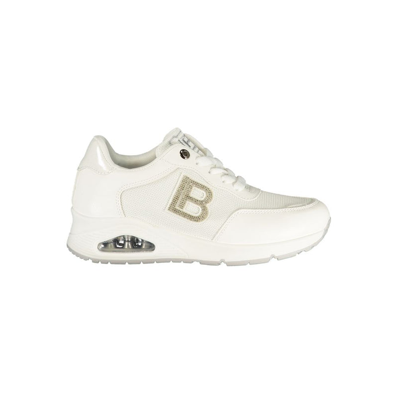 Laura Biagiotti White Polyester Athletic Sneakers for Women
