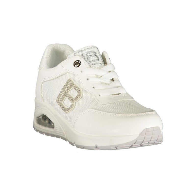 Laura Biagiotti White Polyester Athletic Sneakers for Women