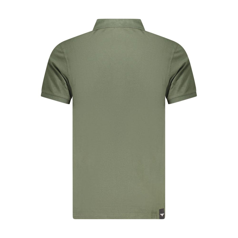 Polo Shirt en Coton Vert Accademia Militare