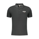 Accademia Militare Black Cotton Polo Shirt