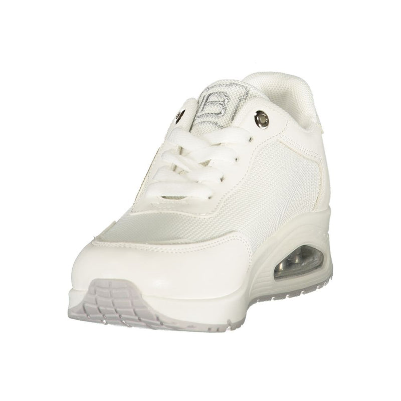 Laura Biagiotti White Polyester Athletic Sneakers for Women