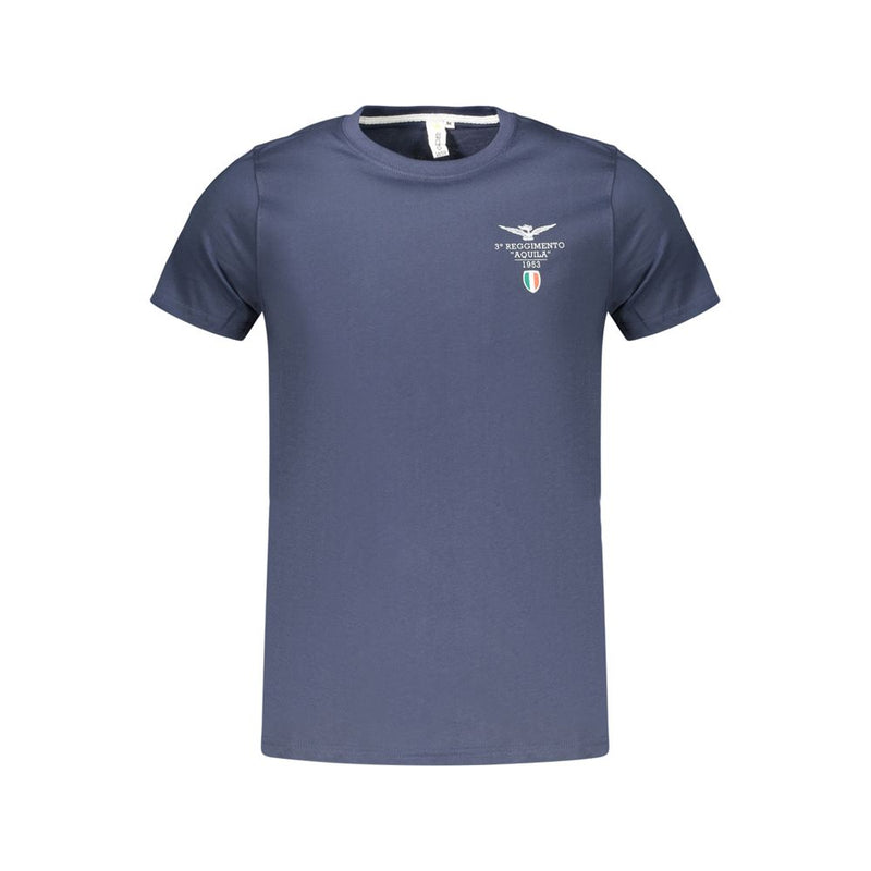 T-Shirt en Coton Bleu Accademia Militare pour Homme