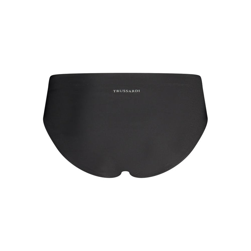 Trussardi Black Elastane Swim Briefs for Men