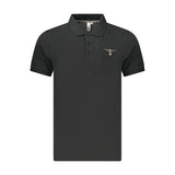 Accademia Militare Black Cotton Polo Shirt