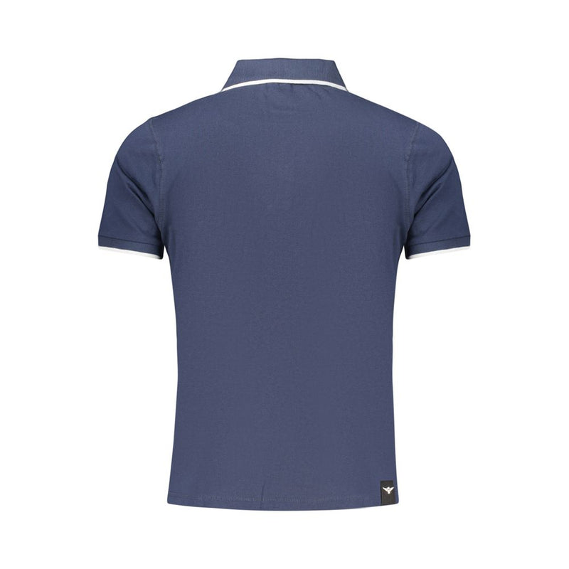 Accademia Militare Polo Shirt en Coton Bleu pour Hommes