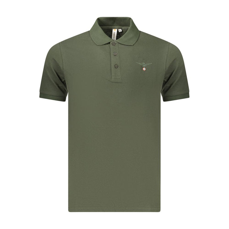 Accademia Militare Polo Shirt en Coton Vert pour Homme