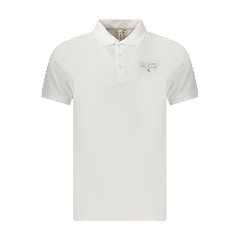 Accademia Militare Polo Shirt en Coton Blanc pour Homme