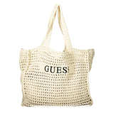 Guess Jeans Beige Cotton Handbag