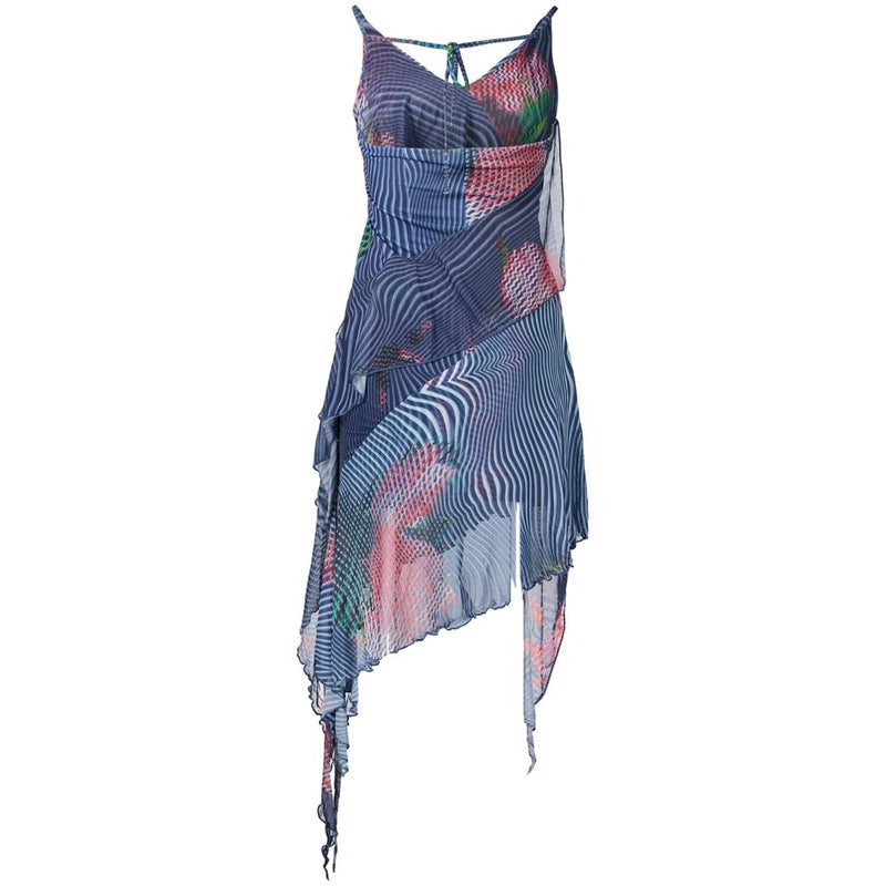 Desigual NORA Blue Patterned Casual Dress for Women