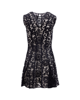 Valentino Garavani Floral Black Lace Mini Dress