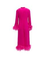 Valentino Garavani Pink Feather Hem Dress