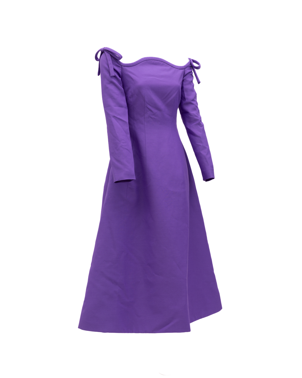 Valentino Garavani Purple Off-Shoulder Dress
